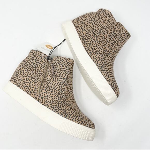Universal Thread Women's Size 9.5 Leopard Platform Wedge Sneaker - Picture 3 of 6
